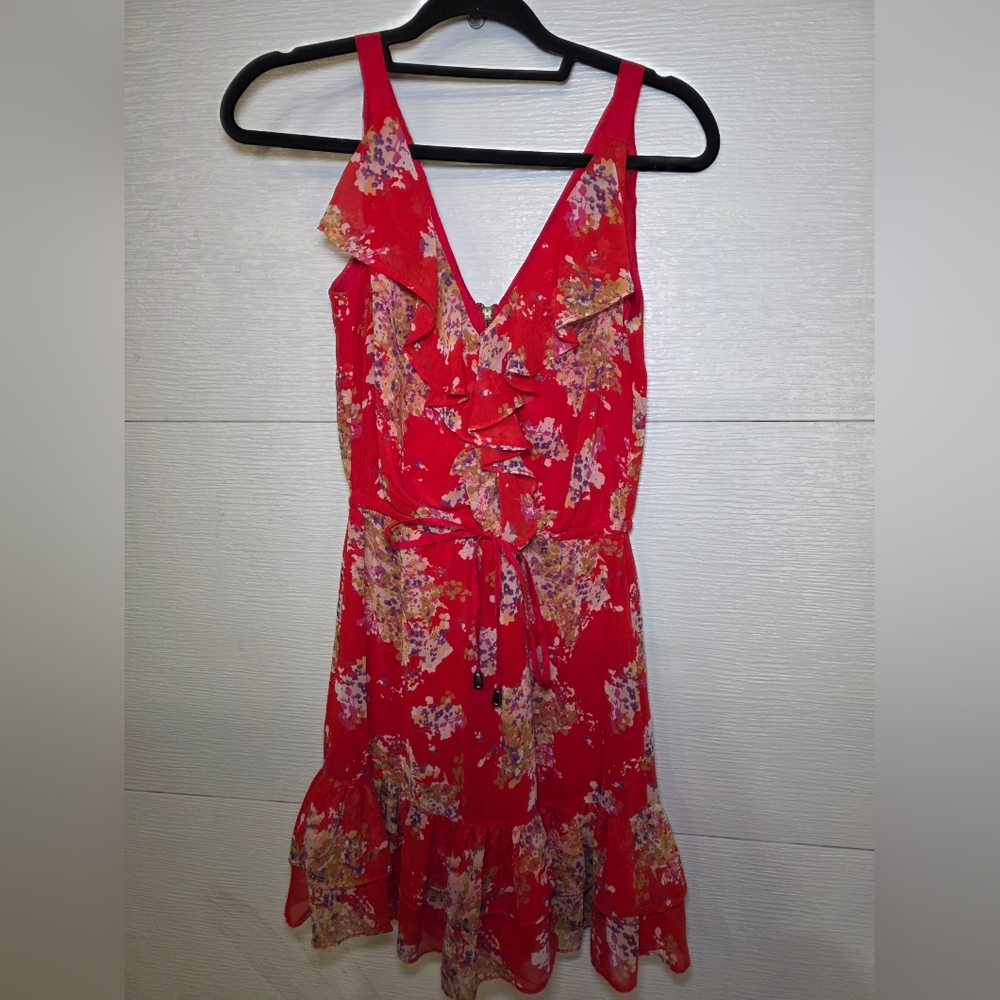 Vibrant Floral Mini Dress - Picture 2 of 4